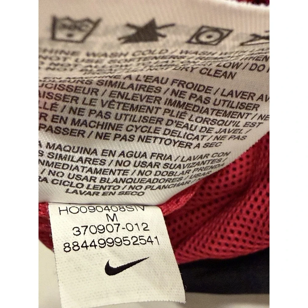 Nike The Athletic Dept Track Pants Womens M Black Red 370907-012 Preowned